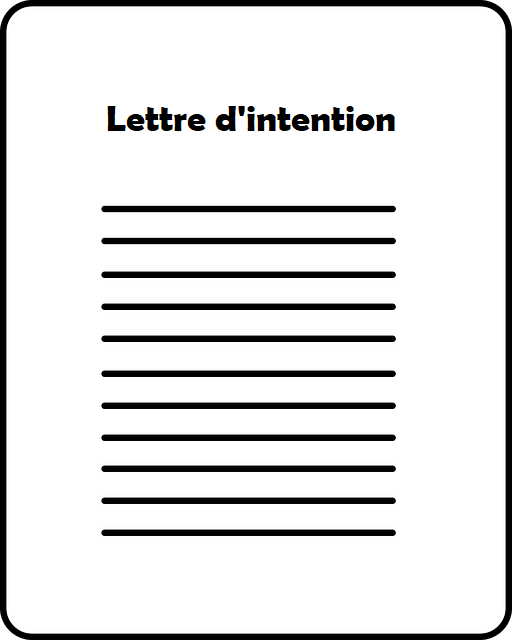 Scrisoare de intenție - Franceză